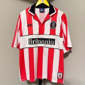 Vintage ASICS Stoke City FC Soccer Jersey XL